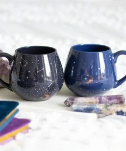 Gothic Gifts Purple Constellation Rounded Mug Homeware
