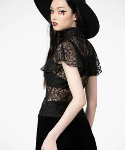 Ladies Killstar Sylvia Lace Top
