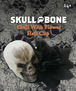 Gothic Attitude Novelty Black Skull Hair Clip Accessories