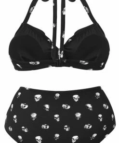 Killstar Skulls 2-Piece Swimsuit Ladies