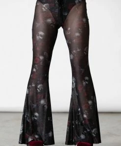 Killstar Spirala Mesh Bell Bottoms New Arrivals