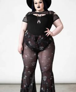 Killstar Spirala Mesh Bell Bottoms New Arrivals