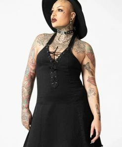 New Arrivals Killstar Subzero Halter Dress