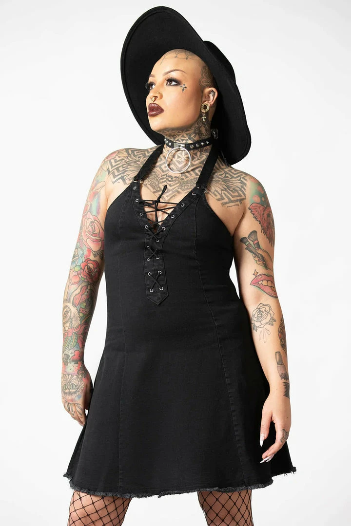 New Arrivals Killstar Subzero Halter Dress 3 New Arrivals Killstar Subzero Halter Dress