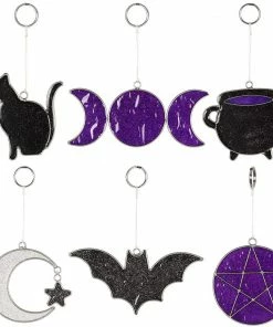 Gothic Gifts Mini Mystical Suncatcher - Black Bat Homeware