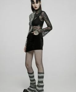 New Arrivals Punk Rave Syble Top - Black & White