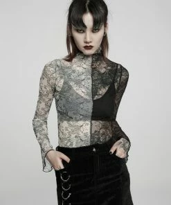 New Arrivals Punk Rave Syble Top - Black & White