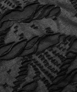 Ladies Punk Rave Rue Vest Top Black