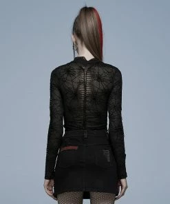 Ladies Punk Rave Naenia Shirt Black