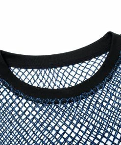Punk Rave Ramone Mesh Top Blue
