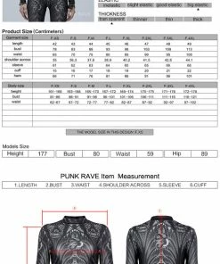 Punk Rave Inclementia Top Black / Gray Ladies