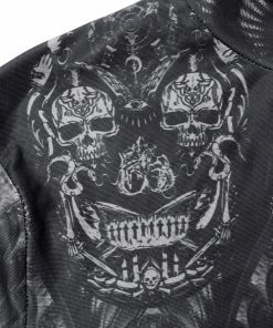 Punk Rave Inclementia Top Black / Gray Ladies