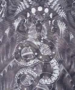 Punk Rave Inclementia Top Black / White Ladies