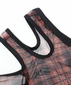 Punk Rave Plaid Punk Top Red