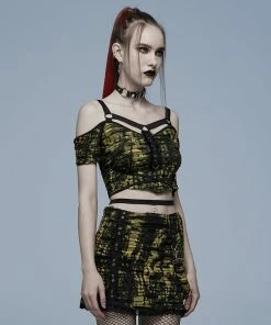 Punk Rave Elantra Top Black / Yellow