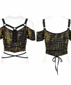 Punk Rave Elantra Top Black / Yellow