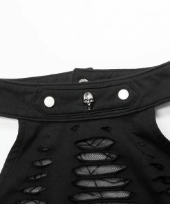 Ladies Punk Rave Jocasta Vest Black