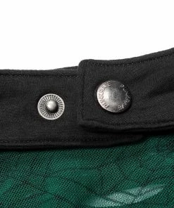 Punk Rave Jocasta Vest Top Green And Black Ladies