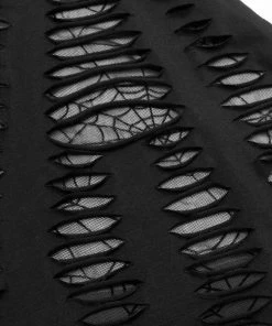 Ladies Punk Rave Jocasta Vest Black