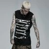 Punk Rave Skeletal Bones Sleeveless T-Shirt
