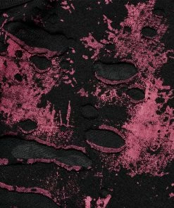 Punk Rave Vesper Sleeveless T-Shirt Black / Red