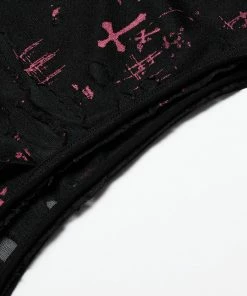 Punk Rave Vesper Sleeveless T-Shirt Black / Red