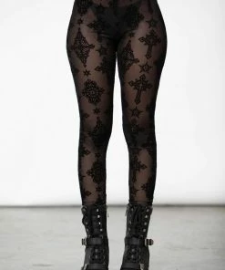 Ladies Killstar Tayana Mesh Leggings
