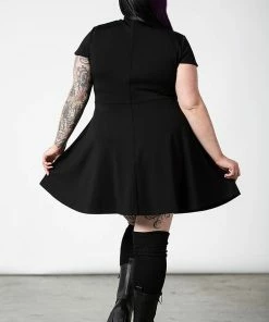Ladies Killstar Tied Up Skater Dress