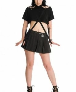 Banned Apparel Ladies Banned Lethia Pleated Mini Skirt