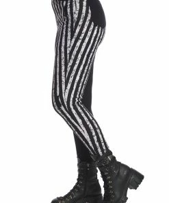 Banned Apparel Banned Spooky Night Walks Half And Half Trousers