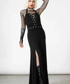 Killstar Tristania Maxi Halter Dress