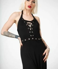 Killstar Tristania Maxi Halter Dress
