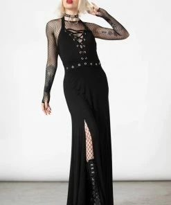 Killstar Tristania Maxi Halter Dress