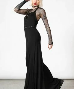 Killstar Tristania Maxi Halter Dress