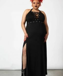 Killstar Tristania Maxi Halter Dress