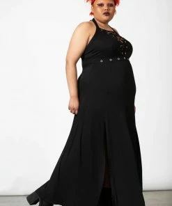 Killstar Tristania Maxi Halter Dress