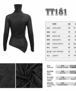 Ladies Devil Fashion Claudette Turtleneck Top