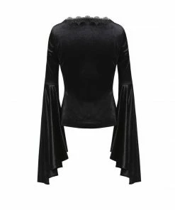 Ladies Dark In Love Violet Black Velvet Top 17 Ladies Dark In Love Violet Black Velvet Top
