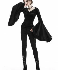 Ladies Dark In Love Violet Black Velvet Top 19 Ladies Dark In Love Violet Black Velvet Top