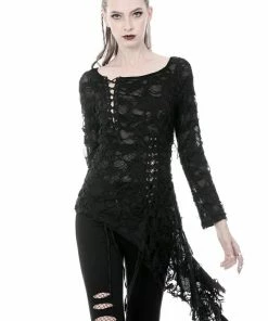 Ladies Dark In Love Nova Distressed Skull Top 17 Ladies Dark In Love Nova Distressed Skull Top