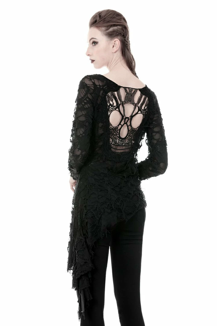 Ladies Dark In Love Nova Distressed Skull Top 7 Ladies Dark In Love Nova Distressed Skull Top