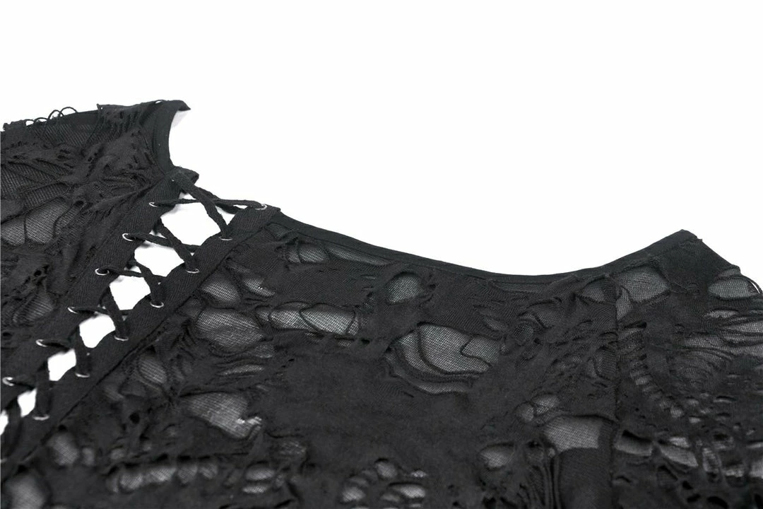 Ladies Dark In Love Nova Distressed Skull Top 8 Ladies Dark In Love Nova Distressed Skull Top