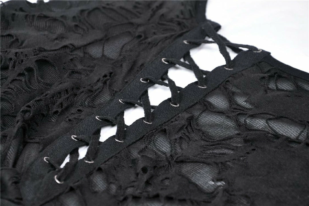 Ladies Dark In Love Nova Distressed Skull Top 9 Ladies Dark In Love Nova Distressed Skull Top