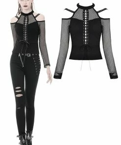 Dark In Love Sarai Cold Shoulder Top Ladies