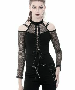 Dark In Love Sarai Cold Shoulder Top Ladies