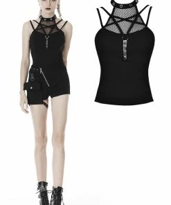 Ladies Dark In Love Enya Pentagram Top