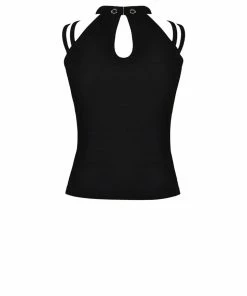 Ladies Dark In Love Enya Pentagram Top