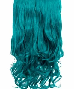 Gothic Attitude New Arrivals Teal Blue Curly 20" Weft Hair Extensions