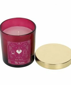 Gothic Gifts The Lovers Red Rose Tarot Candle