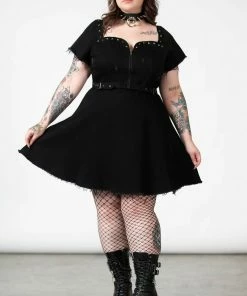 Killstar Time Out Zip Denim Dress New Arrivals